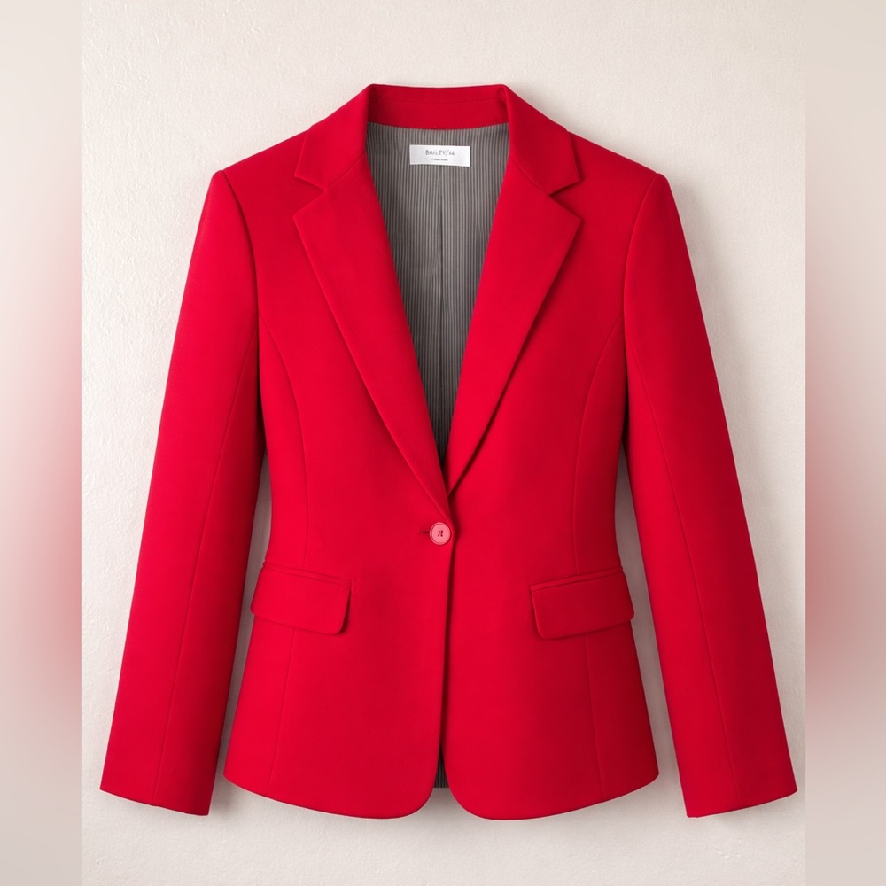 Bailey 44 women’s red tailored single breasted blazer